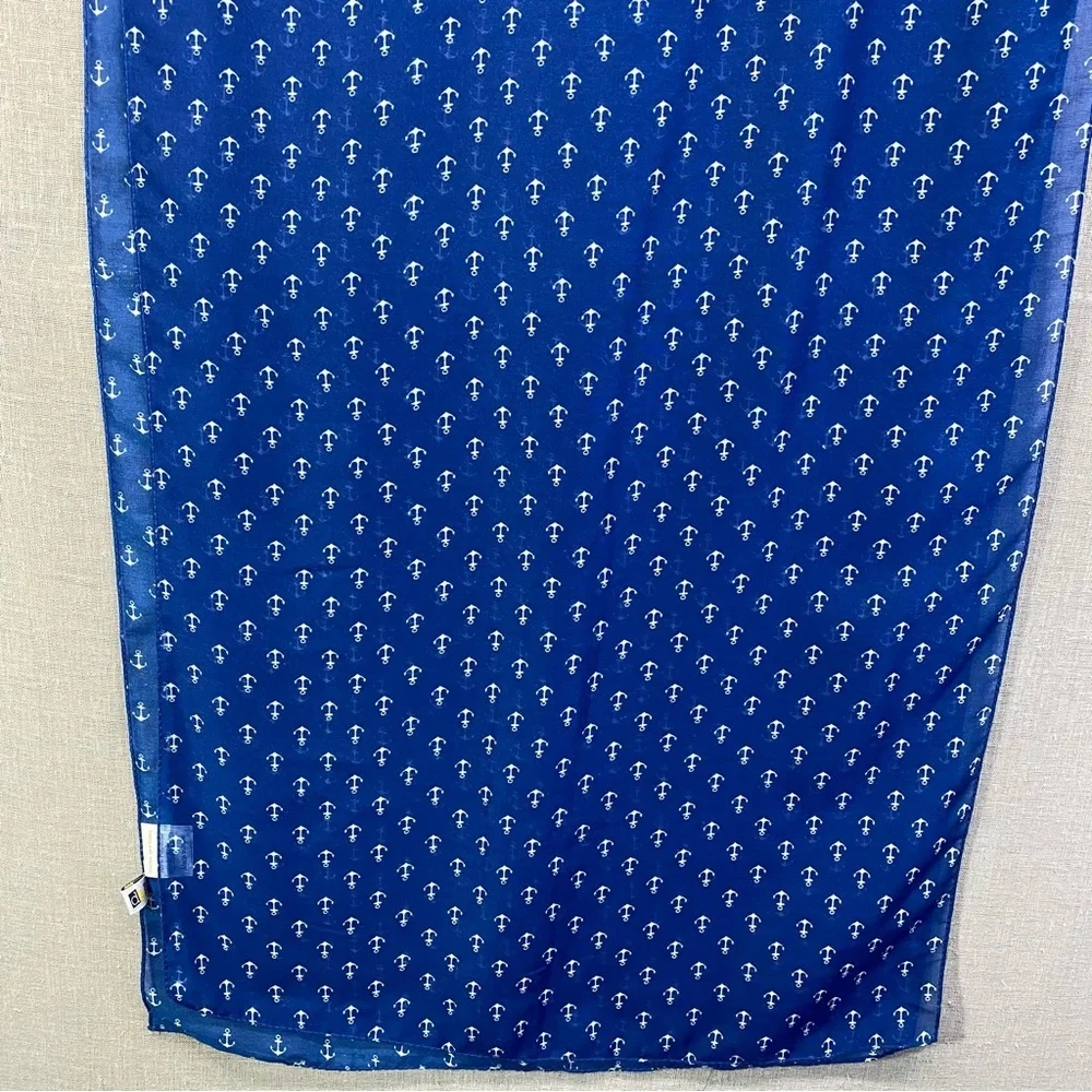 Dei anchor Scarf Blue & White‎